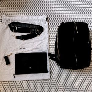 Caraa studio 2 bag medium gold hardware